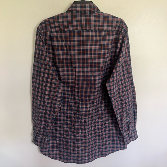 LL Bean Multicolor  Plaid Wrinkle Resistant Button Up Shirt Size Medium Tall - Picture 11 of 11